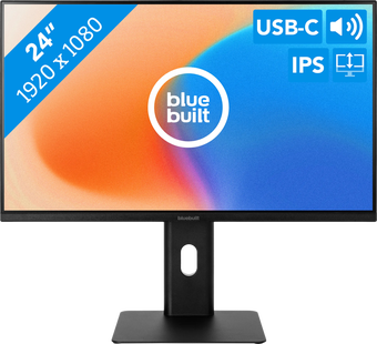 BlueBuilt 24 inch Full HD Monitor met USB C