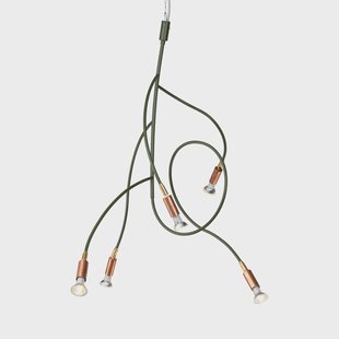 Örsjö Belysning Ranka 5 plafondlamp Olivengroen