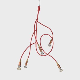 Örsjö Belysning Ranka 5 plafondlamp Rood