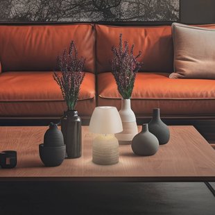 Briloner LED tafellamp op accu Brilo unplugged Cera, beige, hoogte 22 cm