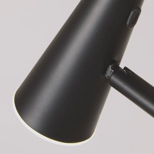 Searchlight LED vloerlamp op accu 10450BK, zwart, hoogte 151 cm, metaal