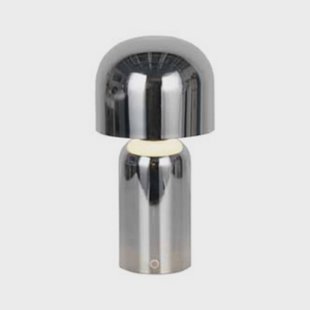 Searchlight LED tafellamp Niko, chroomkleurig, hoogte 26 cm, metaal