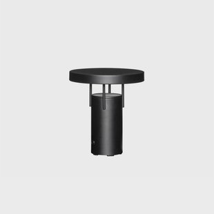 BringMe Mini LED tafellamp zwart mat, 20 cm Hübsch - Terras - Modern - Metaal - 1 lamp