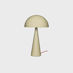 HÜBSCH tafellamp Mush, zandkleurig, metaal, hoogte 50 cm