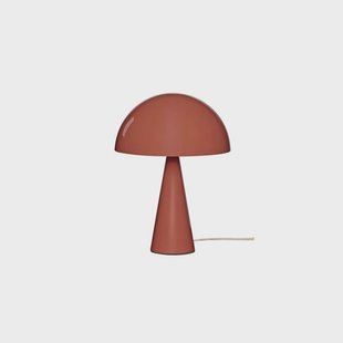 Mush Mini tafellamp, rood, metaal, hoogte 34 cm Hübsch - Woonkamer - Modern - 1 lamp