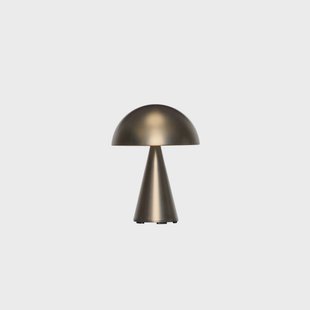Mush LED tafellamp op batterijen, gebruneerd messing Hübsch - Terras - Modern - Metaal - 1 lamp