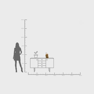 KARE tafellamp Animal Sloth, goudkleurig, 30 cm hoog, E14