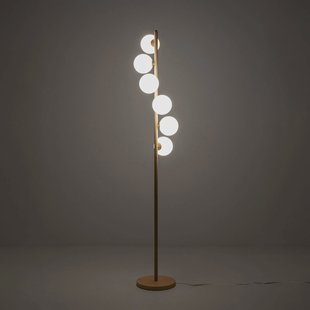 KARE vloerlamp Scala Balls, greige, glas, 160 cm, G9