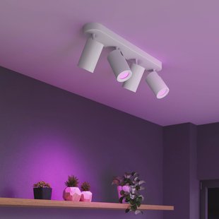 Calex Smart plafondspot wit lengte 49 cm 4-lamps GU10-LED RGBW