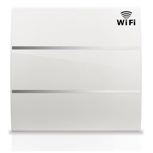 Hjm Elektrisch Radiator Evelyn Wifi 1000w Slim Keramische Traagheid Wit