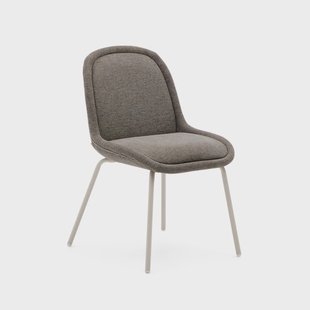 Kave Home Eetkamerstoel 'Aimin' Chenille, kleur Bruin