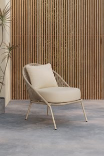 Nohr Loungestoel 'Karlene' kleur Beige