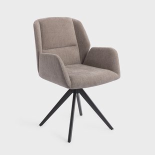 Jesper Home Eetkamerstoel 'Myoko' Turn Black, Draaibaar, kleur Greystones