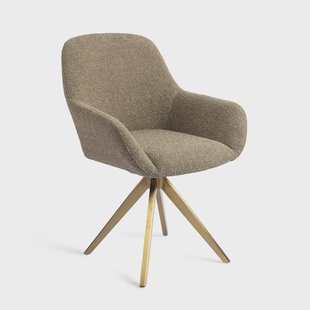 Jesper Home Eetkamerstoel 'Kushi' Turn Gold, Draaibaar, kleur Moss Meadow