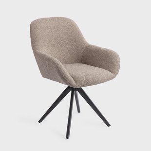 Jesper Home Eetkamerstoel 'Kushi' Turn Black, Draaibaar, kleur Stone Haze