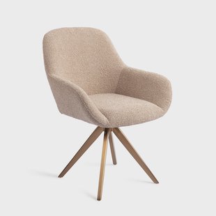 Jesper Home Eetkamerstoel 'Kushi' Turn Rose, Draaibaar, kleur Flax Relax