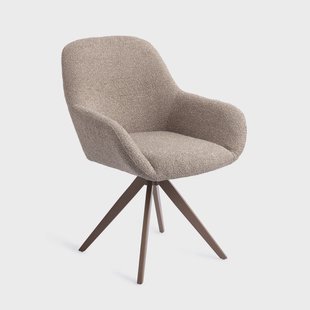 Jesper Home Eetkamerstoel 'Kushi' Turn Brown, Draaibaar, kleur Stone Haze