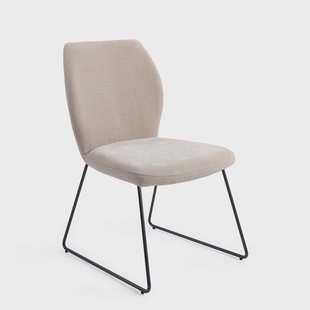 Jesper Home Eetkamerstoel 'Ikata' Slide Black, kleur Sand Strand