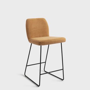 Jesper Home Barstoel 'Ikata' Slide Black, kleur Honey Harvest (zithoogte 66cm)