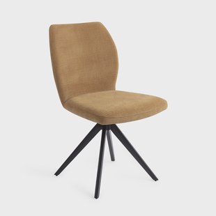 Jesper Home Draaibare Eetkamerstoel 'Ikata' Turn Black, kleur Honey Harvest