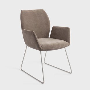 Jesper Home Eetkamerstoel 'Misaki' Slide Steel, kleur Mocha Mist