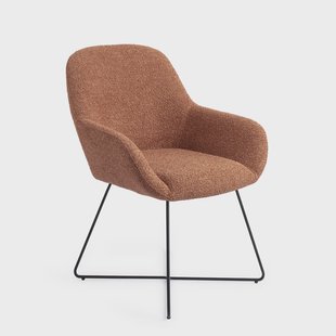 Jesper Home Eetkamerstoel 'Kushi' Cross Black, kleur Amber Autumn