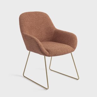 Jesper Home Eetkamerstoel 'Kushi' Slide Gold, kleur Amber Autumn