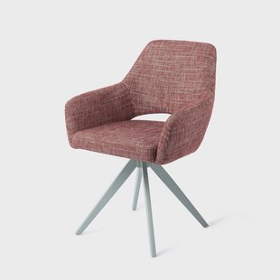 Jesper Home Draaibare Eetkamerstoel 'Yanai' Turn Mint, kleur Berry Bars