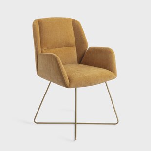 Jesper Home Eetkamerstoel 'Myoko' Cross Gold, kleur El Dorado