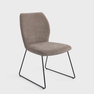 Jesper Home Eetkamerstoel 'Ikata' Slide Black, kleur Mocha Mist