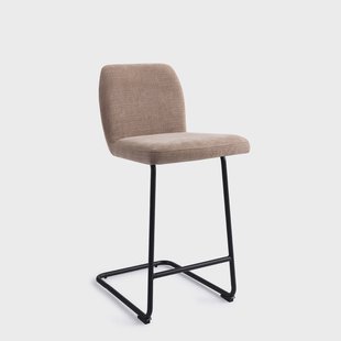 Jesper Home Barstoel 'Ikata' Arch Black, kleur Mocha Mist (zithoogte 65cm)