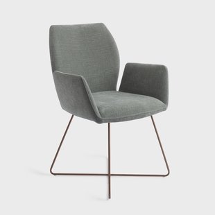 Jesper Home Eetkamerstoel 'Misaki' Cross Rose, kleur Breezy Blue