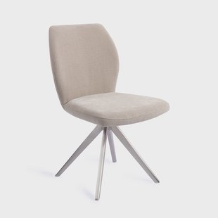 Jesper Home Draaibare Eetkamerstoel 'Ikata' Turn Steel, kleur Sand Strand