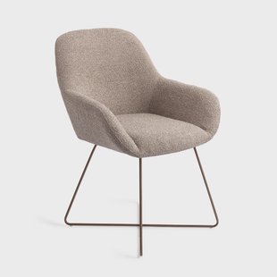 Jesper Home Eetkamerstoel 'Kushi' Cross Rose, kleur Stone Haze