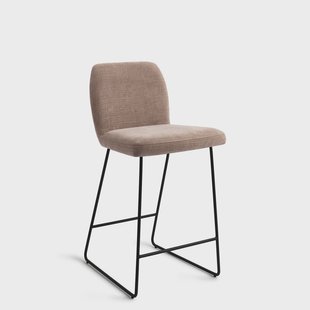 Jesper Home Barstoel 'Ikata' Slide Black, kleur Mocha Mist (zithoogte 65cm)