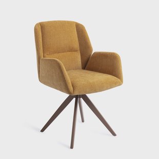 Jesper Home Draaibare Eetkamerstoel 'Myoko' Turn Brown, kleur El Dorado