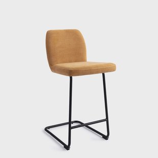 Jesper Home Barstoel 'Ikata' Arch Black, kleur Honey Harvest (zithoogte 65cm)