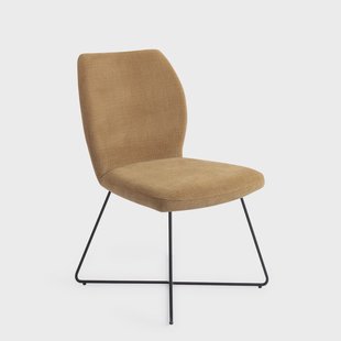 Jesper Home Eetkamerstoel 'Ikata' Cross Black, kleur Honey Harvest