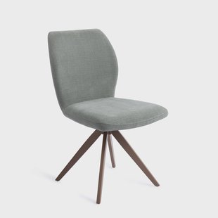 Jesper Home Draaibare Eetkamerstoel 'Ikata' Turn Brown, kleur Breezy Blue