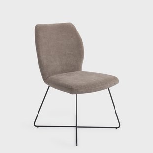 Jesper Home Eetkamerstoel 'Ikata' Cross Black, kleur Mocha Mist