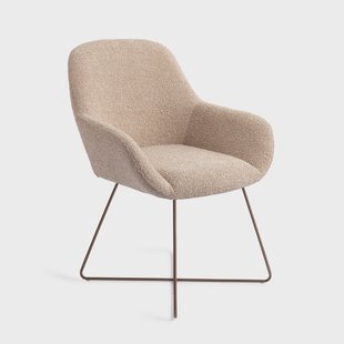 Jesper Home Eetkamerstoel 'Kushi' Cross Rose, kleur Flax Relax