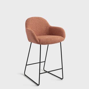 Jesper Home Barstoel 'Kushi' Slide Black, kleur Amber Autumn (zithoogte 67cm)