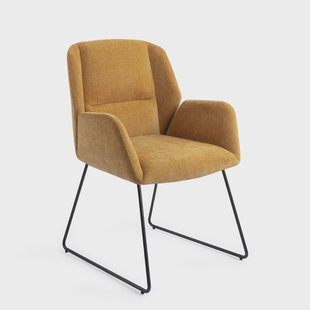 Jesper Home Eetkamerstoel 'Myoko' Slide Black, kleur El Dorado