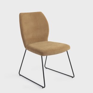 Jesper Home Eetkamerstoel 'Ikata' Slide Black, kleur Honey Harvest