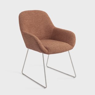 Jesper Home Eetkamerstoel 'Kushi' Slide Steel, kleur Amber Autumn