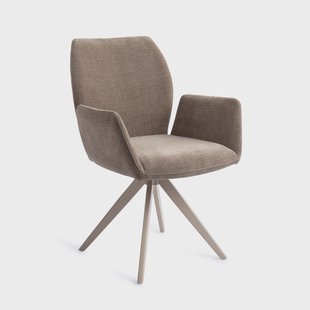 Jesper Home Draaibare Eetkamerstoel 'Misaki' Turn Beige, kleur Mocha Mist