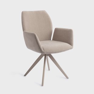 Jesper Home Draaibare Eetkamerstoel 'Misaki' Turn Beige, kleur Sand Strand