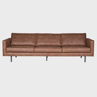 WOOOD Bank 'Rodeo' 3-zits, kleur cognac