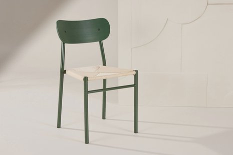 Nohr Eetkamerstoel 'Lakeithia' Rattan, kleur Naturel/Groen