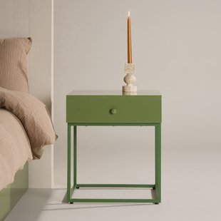 Nohr Nachtkastje 'Shaune' Met 1 lade, kleur Groen